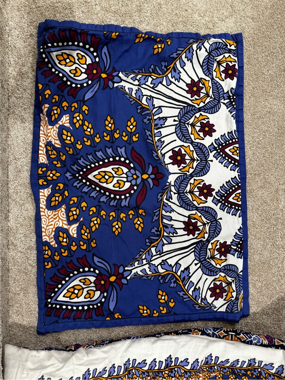 Anthology Bohemian Navy and Cream Mandala Comforter Set - Picture 3 of 10